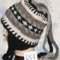 Wool Winter Ear Flap Ski Hat,Cap,Beanie,Stocking,Snowboard,Nepal,Dreadlock,# 653