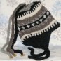 Wool Winter Ear Flap Ski Hat,Cap,Beanie,Stocking,Snowboard,Nepal,Dreadlock,# 653