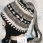 Wool Winter Ear Flap Ski Hat,Cap,Beanie,Stocking,Snowboard,Nepal,Dreadlock,# 653