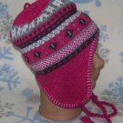 Diamond Eye Winter Ear Flap Hat,Ski,Earflap,Stocking,Cap,Beanie,# 334 Pink