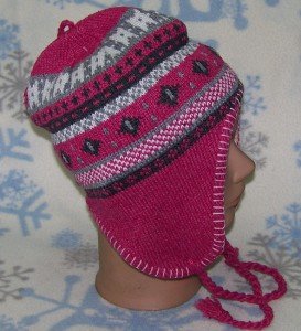 Diamond Eye Winter Ear Flap Hat,Ski,Earflap,Stocking,Cap,Beanie,# 334 Pink