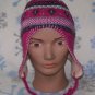 Diamond Eye Winter Ear Flap Hat,Ski,Earflap,Stocking,Cap,Beanie,# 334 Pink