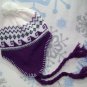 Child/Kid/Toddler Peruvian Diamond Winter Ear Flap Hat,Ski,Beanie,# 257 Purple
