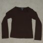 Banana Republic Micro Modal Spandex Stretch Top - Brown XS