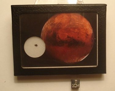 MARS ROCK, Martian Meteorite Display, Basaltic Shergottite