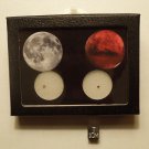 Moon and Mars Rocks Display, Meteorite Fragments of Two Worlds