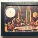 MOON ROCK, Genuine Lunar Meteorite Sample, Retro Sci-Fi Display