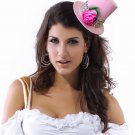 Rose and Beads Mini Top Hat
