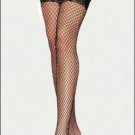 Fishnet Stay Ups with Lace Top black