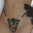 Lace Thong black One Size