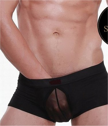 Men Shorty Mini Pants black M