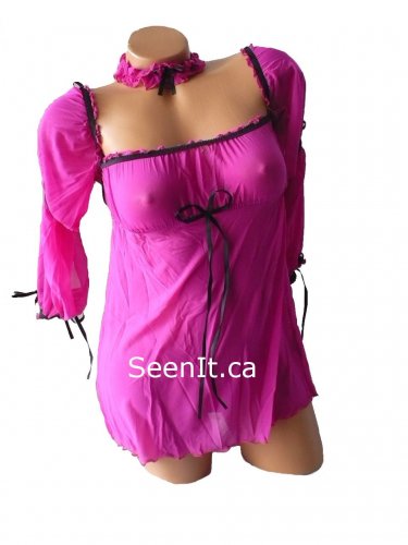 Fuchsia Babydoll Set S/M