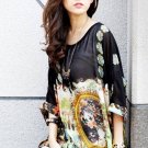 Printed Boho Chiffon Blouse