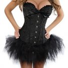 Jacquard Damask Corset & Tutu black M