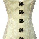 Steampunk Damask Corset creme XL