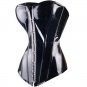 Black Patent PVC Vinyl Corset  L/XL
