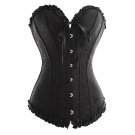 Jacquard Damask Corset black XL