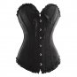 Jacquard Damask Corset black XL