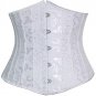 Damask Underbust Cincher corset white 1xl/2xl