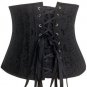24 Steel Bones Underbust Corset black 3xl/4xl