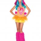 Monster Halloween Costume pink/orange S/M
