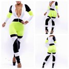 Speedway Jumpsuit Catsuit neon green/black/white