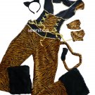 Velvety Tiger Halloween Costume S/M