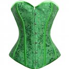 Jacquard Damask Corset green 1xl/2xl