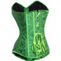 Jacquard Damask Corset green 1xl/2xl
