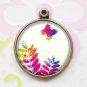 Butterfly's Clear Dream - Handmade Altered Art Pendant Charms