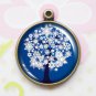Snowy Tree - Handmade Altered Art Pendant Charms