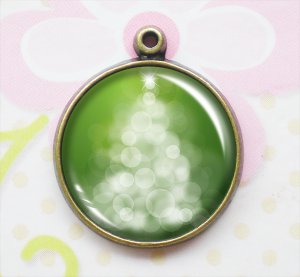 The Bubble Tree - Handmade Altered Art Pendant Charms