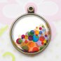 The Colorful Balls - Handmade Altered Art Pendant Charms
