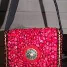 Organic Hemp Red Tibetan Handbag