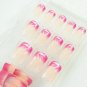 New False Nail Art Adhesive Elegant Flower Pattern