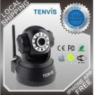 TENVIS WIRELESS IP CAMERA JPT3815W BLACK WITH ADAPTER FOR USA