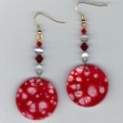 Spotted Red Earrings