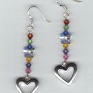 Heart and Butterfly earrings