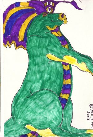 Signed Ink Drawing by Visionary Barry Paul: Alien outsider Art Brut #4