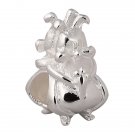 925 Sterling Silver Large Hole Charm Bead fits Pandora Bracelet JA61