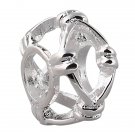 925 Sterling Silver Large Hole Charm Bead fits Pandora Bracelet JA68