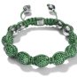 10MM NEW  European CZ Crystal Disco Balls Macrame Bracelet -CP030