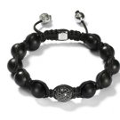 10MM NEW  European CZ Crystal Disco Balls Macrame Bracelet -CP002