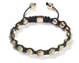 10MM NEW  European CZ Crystal Disco Balls Macrame Bracelet -CP013