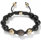 10MM NEW  European CZ Crystal Disco Balls Macrame Bracelet -CP019