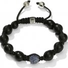 10MM NEW European CZ Crystal Disco Balls Macrame Bracelet -CP036
