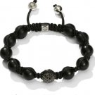 10MM NEW European CZ Crystal Disco Balls Macrame Bracelet -CP044