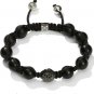 10MM NEW European CZ Crystal Disco Balls Macrame Bracelet -CP044