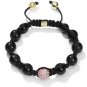 10MM NEW European CZ Crystal Disco Balls Macrame Bracelet -CP046