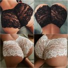 Women Sexy Lingerie Floral Lace Brief Panties Thong High Waist Knicker Underwear